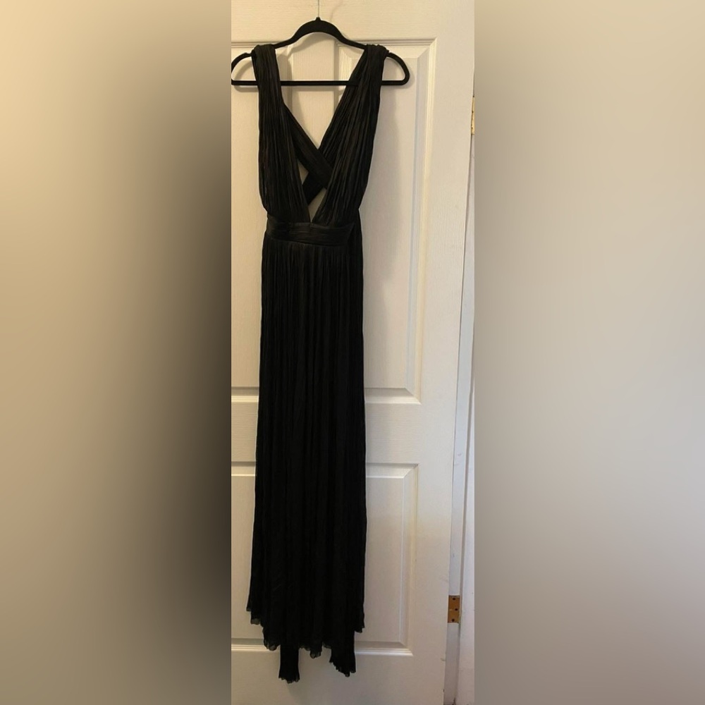 Maria Lucia Hohan Kim black silk gown dress NWOT 8 - Picture 5 of 14